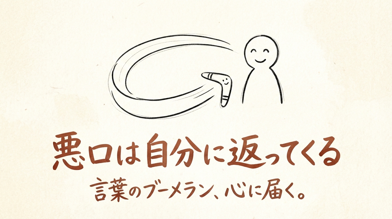 「悪口は自分に返ってくる」の意味や由来とは?例文でわかりやすく解説!