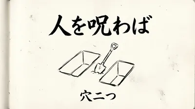 「人を呪わば穴二つ」の意味や由来とは？例文でわかりやすく解説！