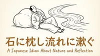 「石に枕し流れに漱ぐ」の意味や由来とは？例文でわかりやすく解説！