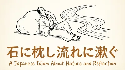 「石に枕し流れに漱ぐ」の意味や由来とは？例文でわかりやすく解説！