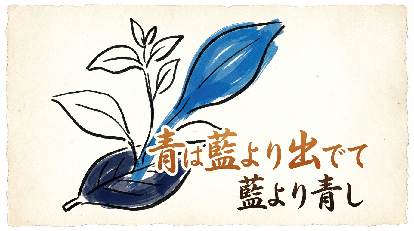 「青は藍より出でて藍より青し」の意味や由来とは?例文でわかりやすく解説!