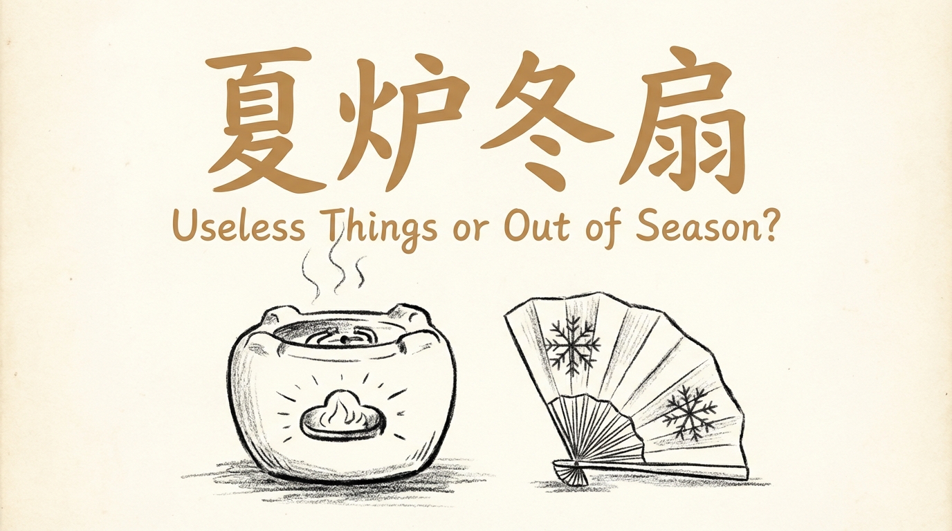「夏炉冬扇」の意味や由来とは?例文でわかりやすく解説!
