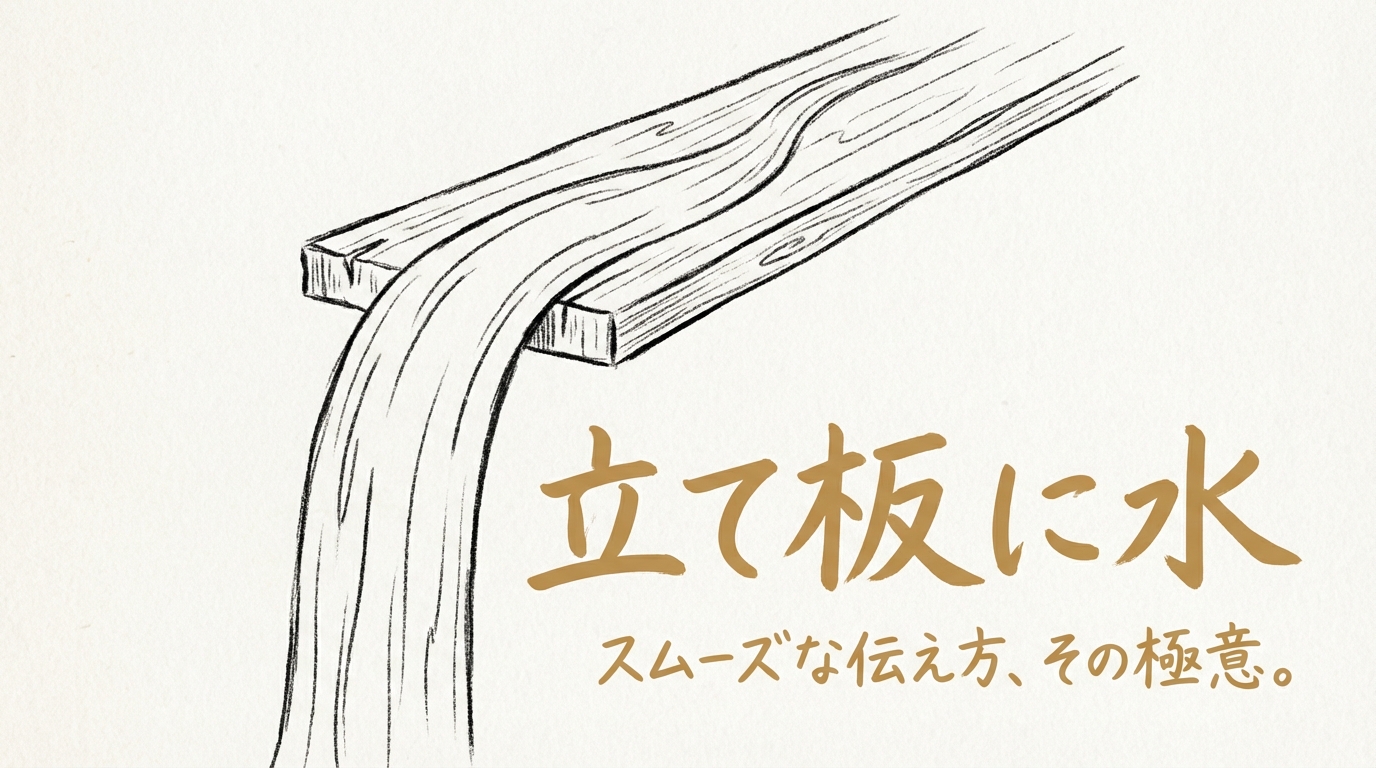 「立て板に水」の意味や由来とは？例文でわかりやすく解説！