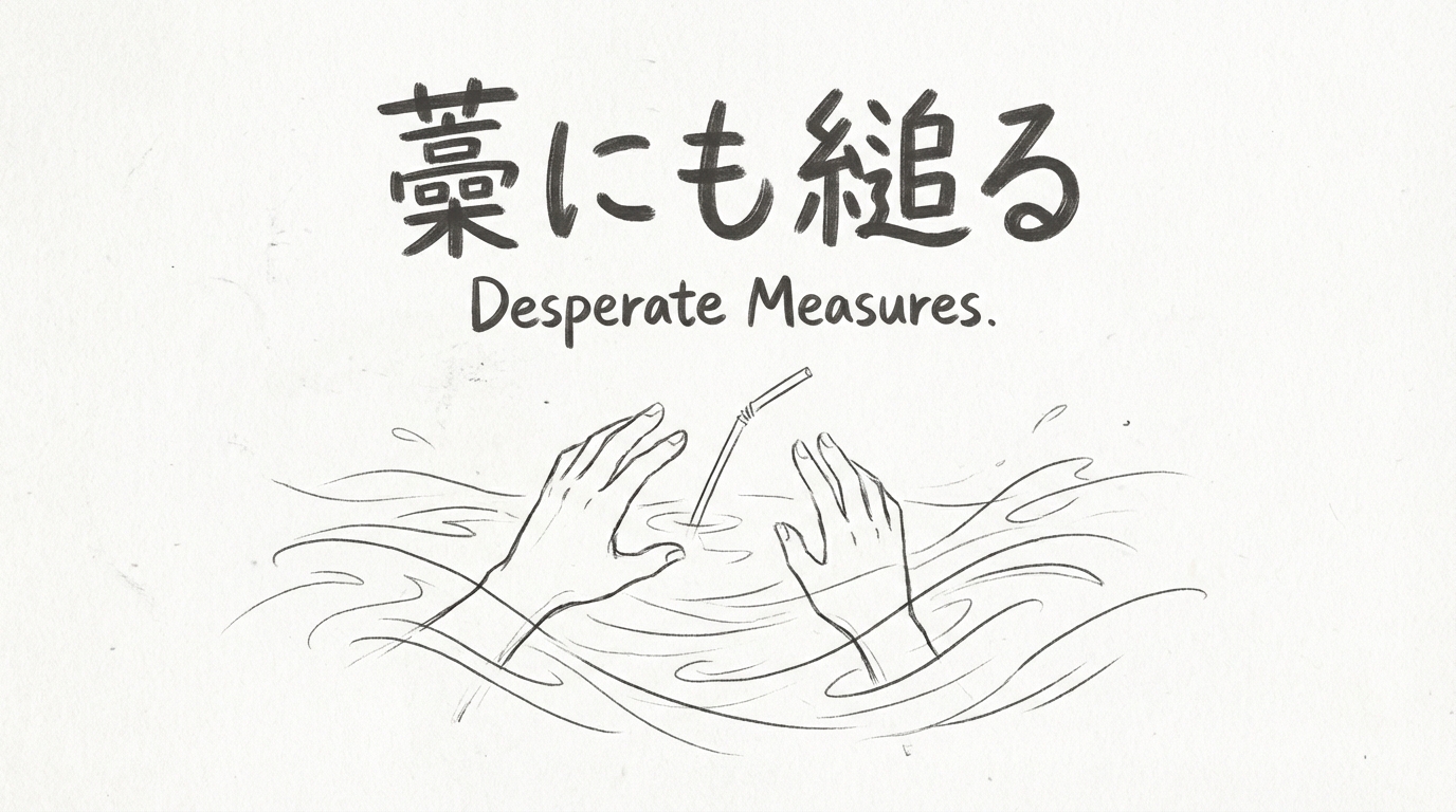 「藁にも縋る」の意味や由来とは？例文や使い方をわかりやすく解説！