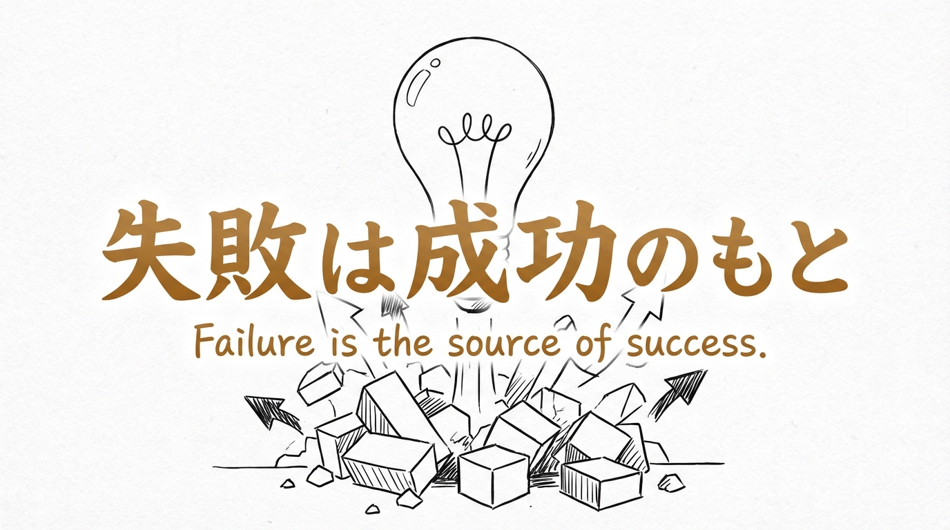 「失敗は成功のもと」の意味や由来とは？例文でわかりやすく解説！