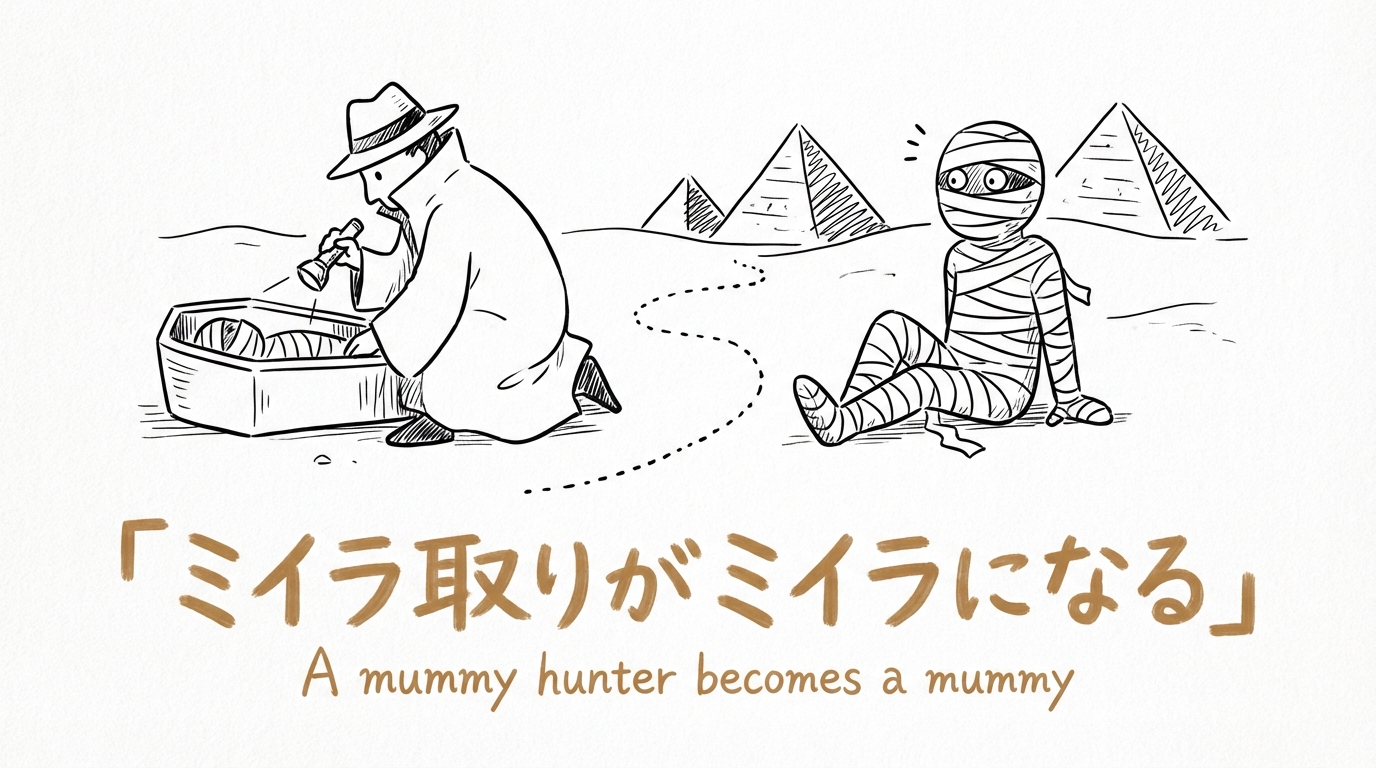 「ミイラ取りがミイラになる」の意味や由来とは？例文でわかりやすく解説！