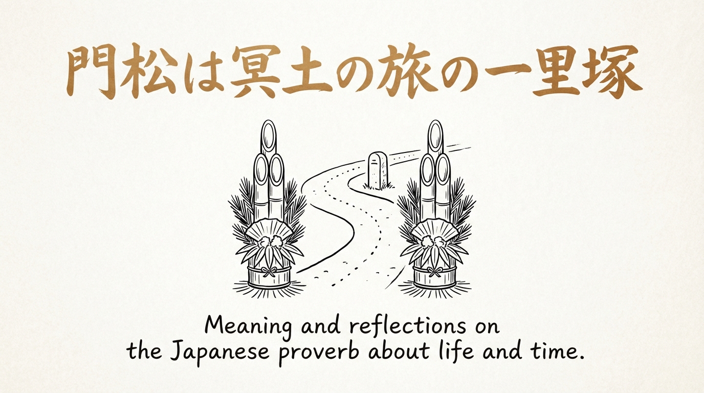 「門松は冥土の旅の一里塚」の意味や由来とは？例文でわかりやすく解説！