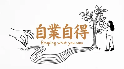「自業自得」の意味や由来とは？例文でわかりやすく解説！