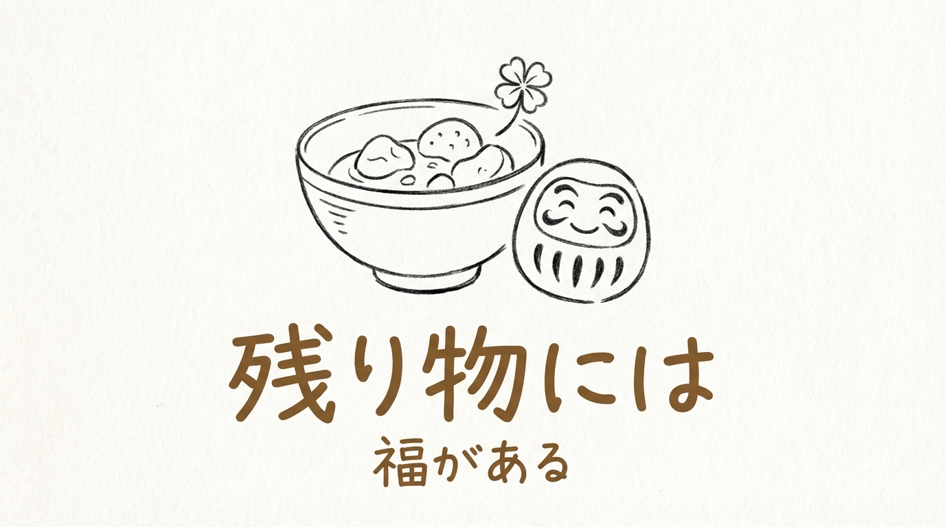 「残り物には福がある」の意味や由来とは?例文でわかりやすく解説!