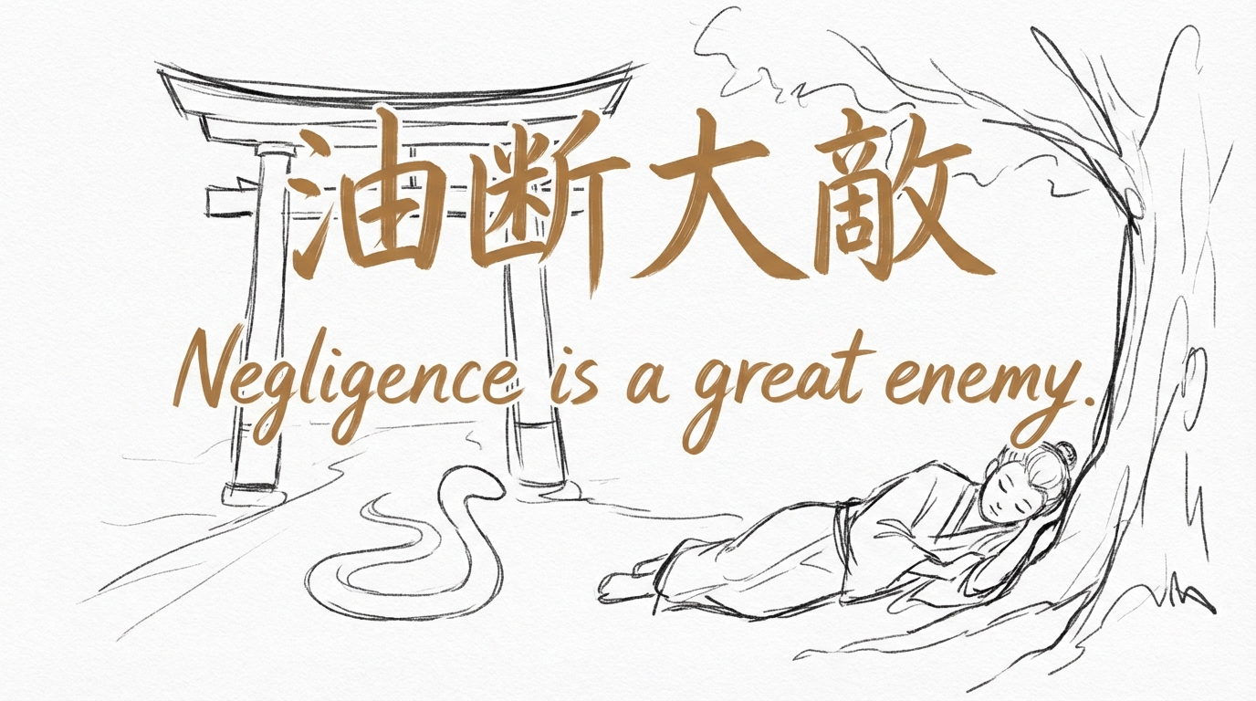 「油断大敵」の意味や由来とは？例文でわかりやすく解説！