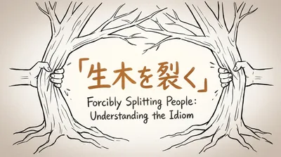 「生木を裂く」の意味や由来とは？例文でわかりやすく解説！