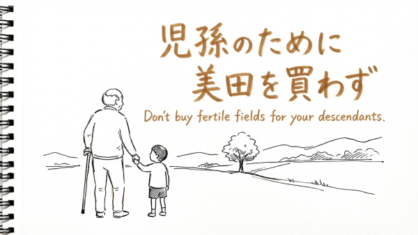 「児孫のために美田を買わず」の意味や由来とは？例文でわかりやすく解説！